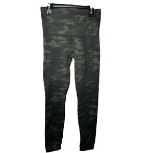 SPANX Look at Me Now Seamless Camo Leggings‎ Women's Medium Tummy Control Active